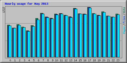 Hourly usage for May 2013